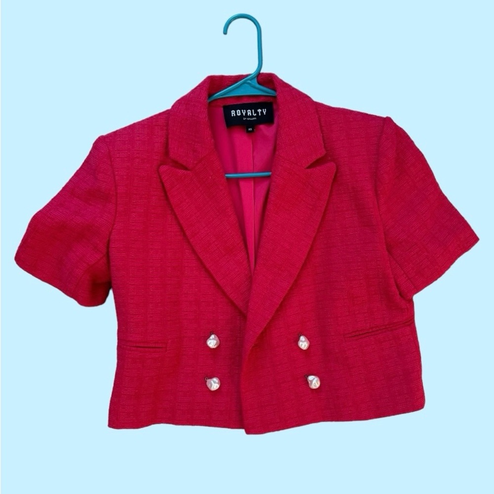Pink Cropped Jacket